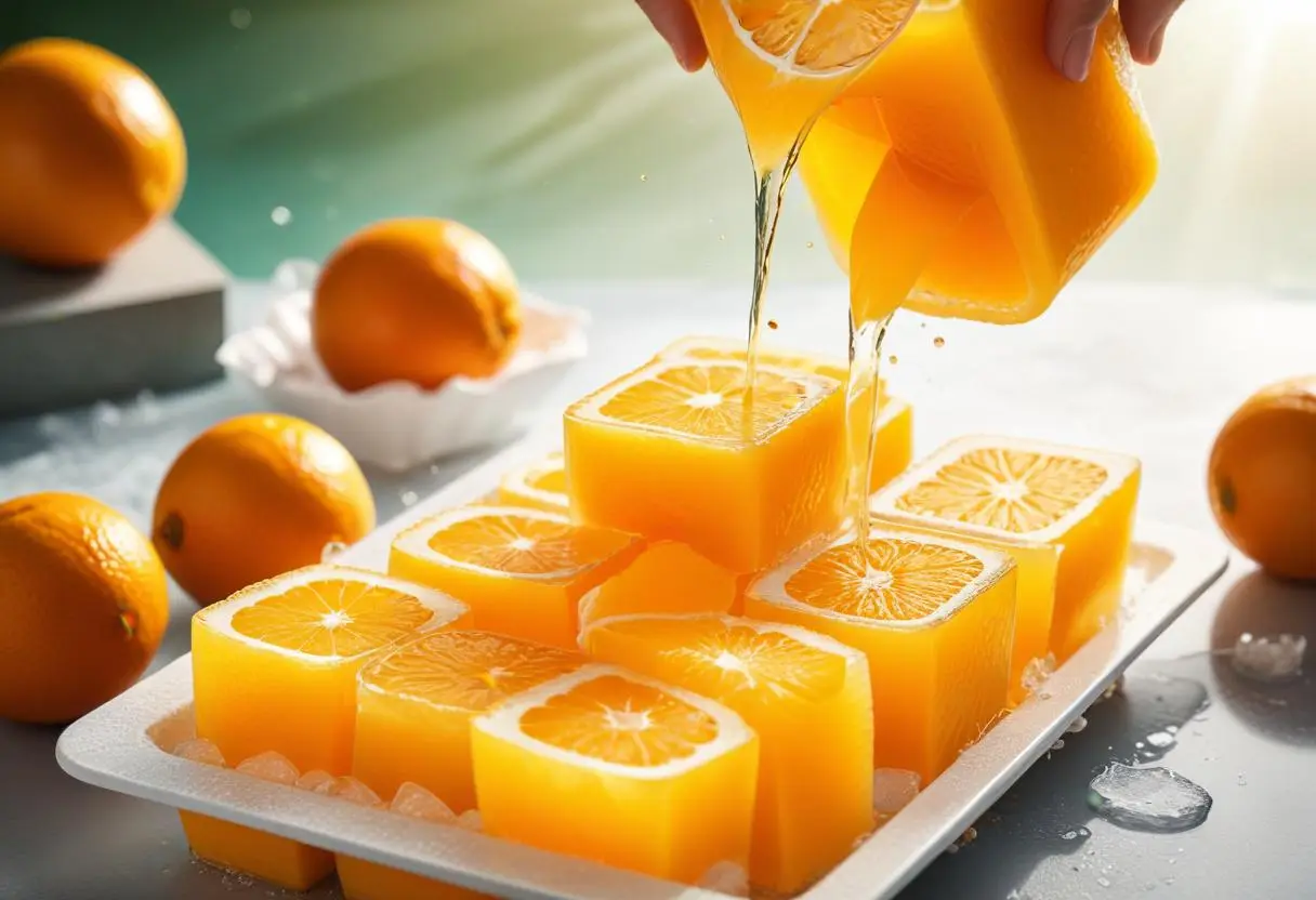 Fryst apelsinjuice illustration