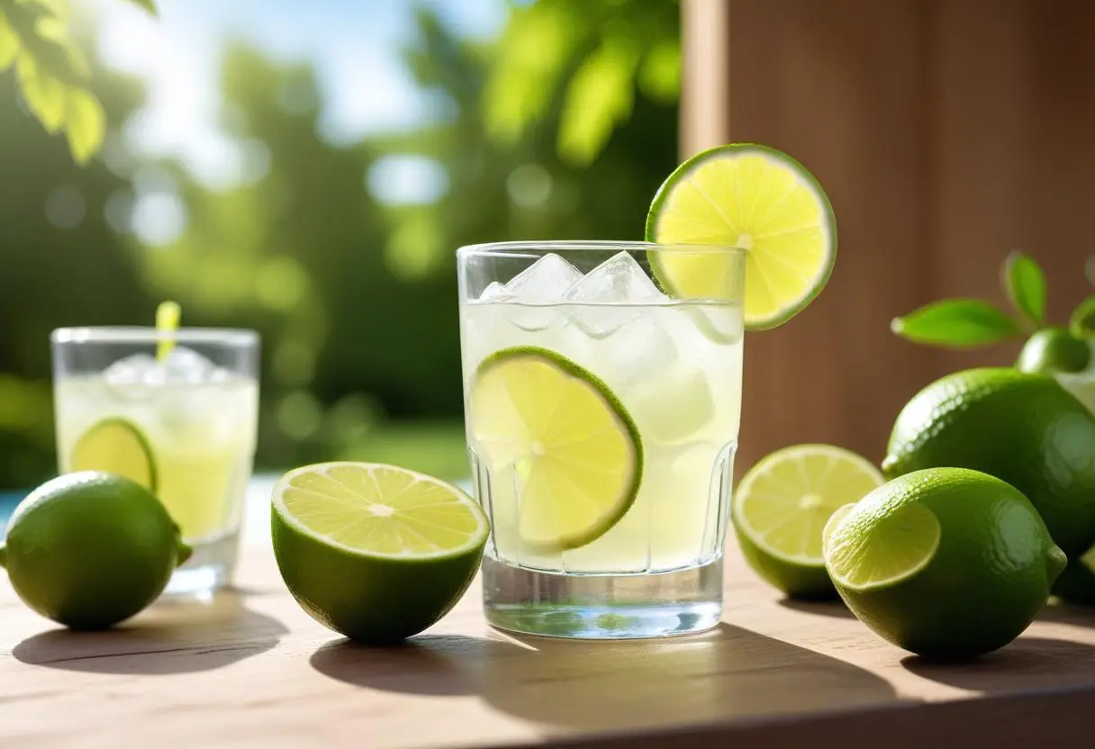 Sätt lite smak på vardagen med lime dricka! illustration