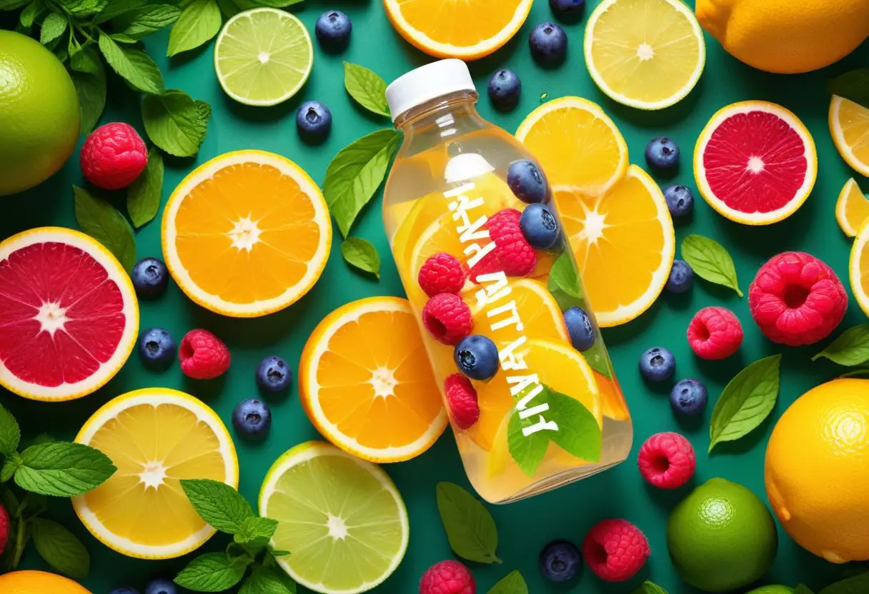 Fräscha upp dig med vitamin vatten! illustration